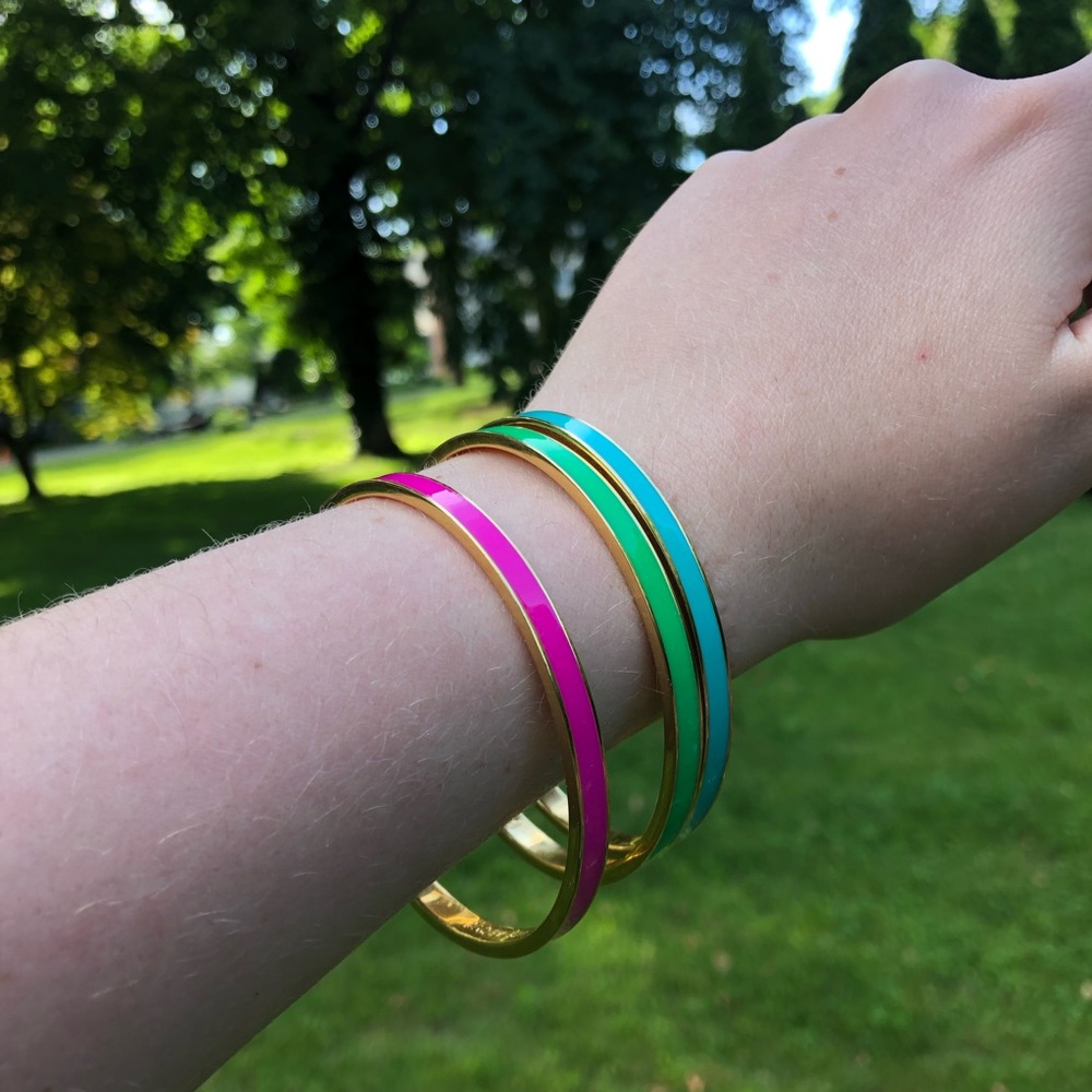 Kate Spade Idiom Enamel Bangle Trio